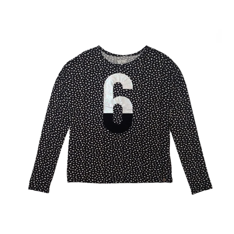 تی شرت آستین بلند دخترانه کد 4733