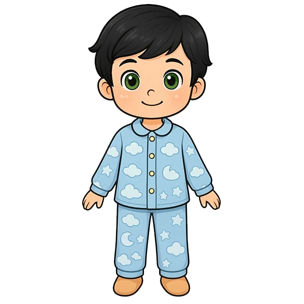 استیکر پارچه و لباس پاد آفرین طرح کارتونی پسر کد 2990