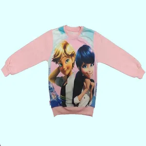 سویشرت دخترانه مدل دختر کفشدوزکی پسر گربه ای کد 85