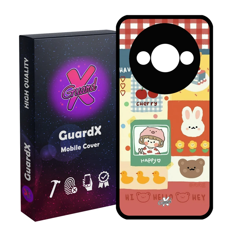 کاور گارد ایکس طرح دختر مناسب برای گوشی موبایل شیائومی Redmi A3 4G/ A3X 4G/ Poco C61