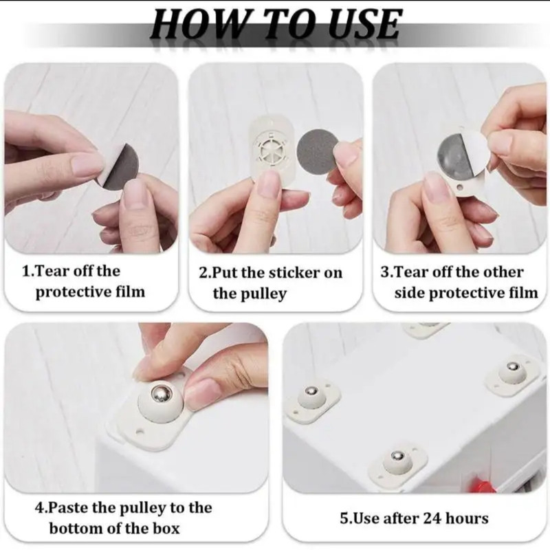 چرخ مدل متحرک حمل اجسام بسته 4 عددی