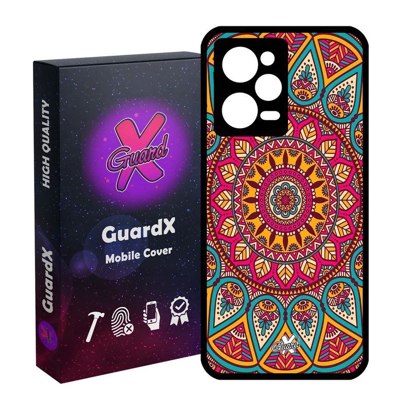 کاور گارد ایکس طرح Mandala مدل Glass10131 مناسب برای گوشی موبایل شیائومی Redmi Note 12 Pro 5G/Poco X5 Pro 5G/Note 12 Pro Pro speed