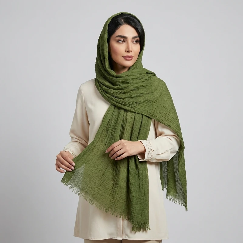شال زنانه مدل پفکی