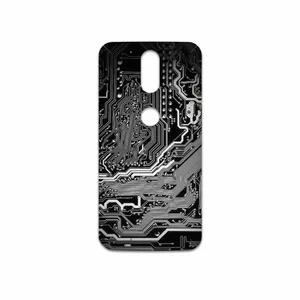 MAHOOT Black Printed Circuit Board Cover Sticker for Motorola Moto G4