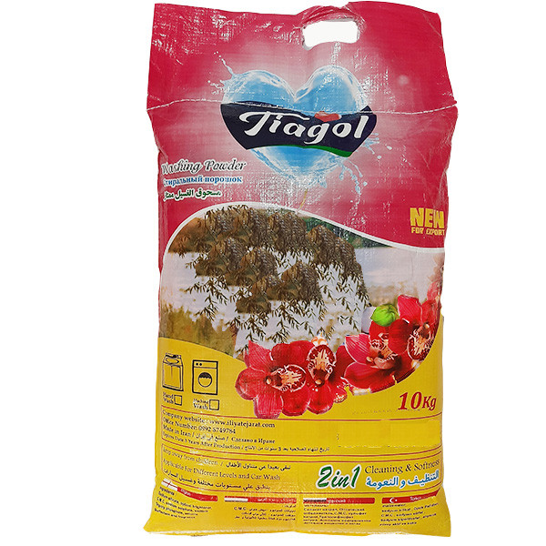 پودر ماشین لباسشویی تیاگل مدل Eight enzymes وزن 10 کیلوگرم
