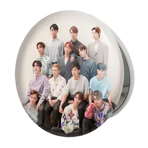 آینه جیبی خندالو طرح گروه سونتین Seventeen مدل تاشو کد 21653 
