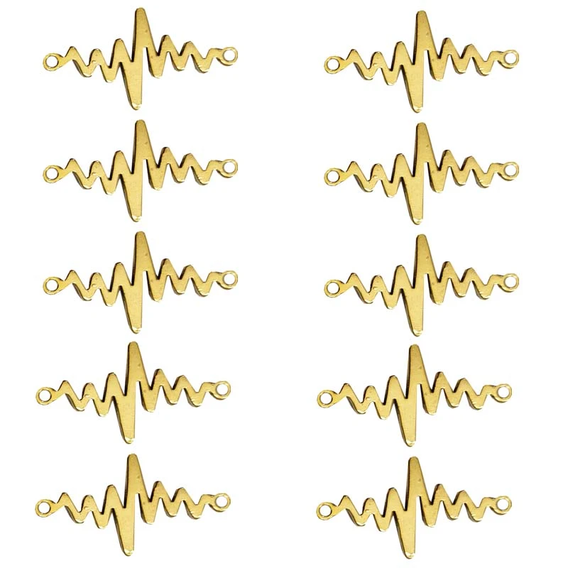 آویز دستبند مدل ضربان قلب کد 136 بسته 10 عددی