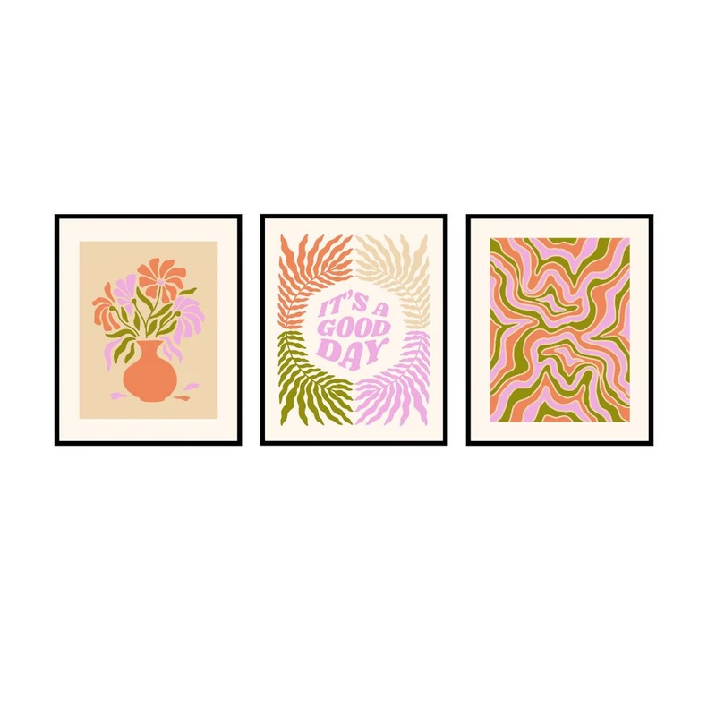 پوستر مدل امروز یک روز خوب است مجموعه 3 عددی