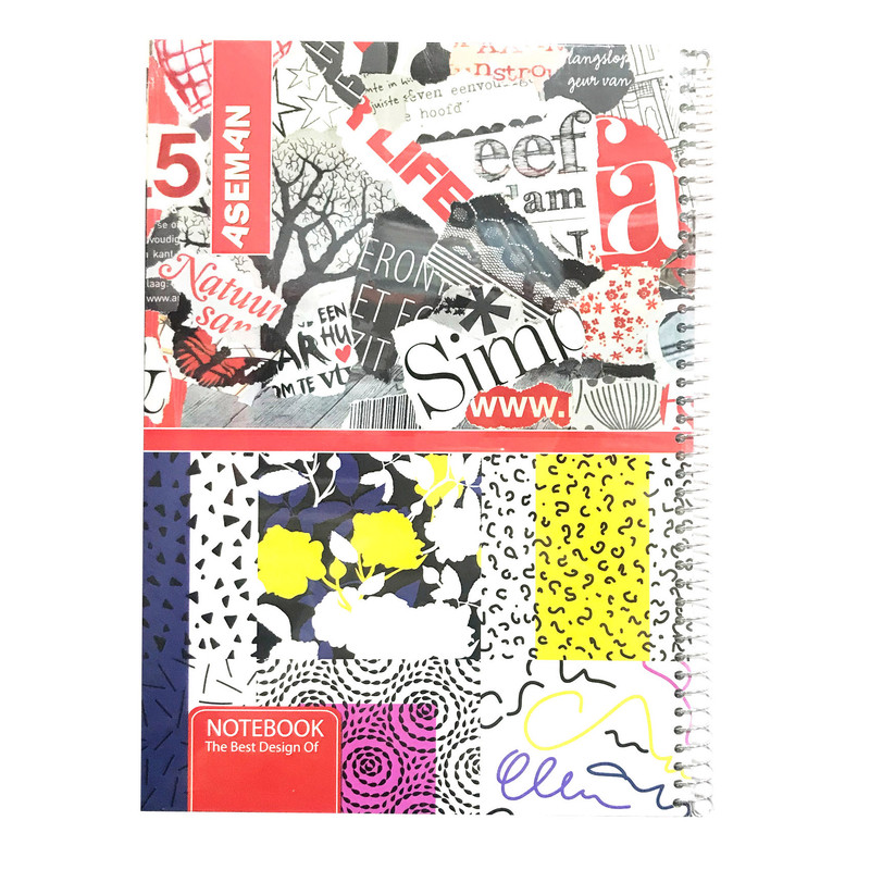 دفتر مشق 100 برگ آسمان مدل Ar12