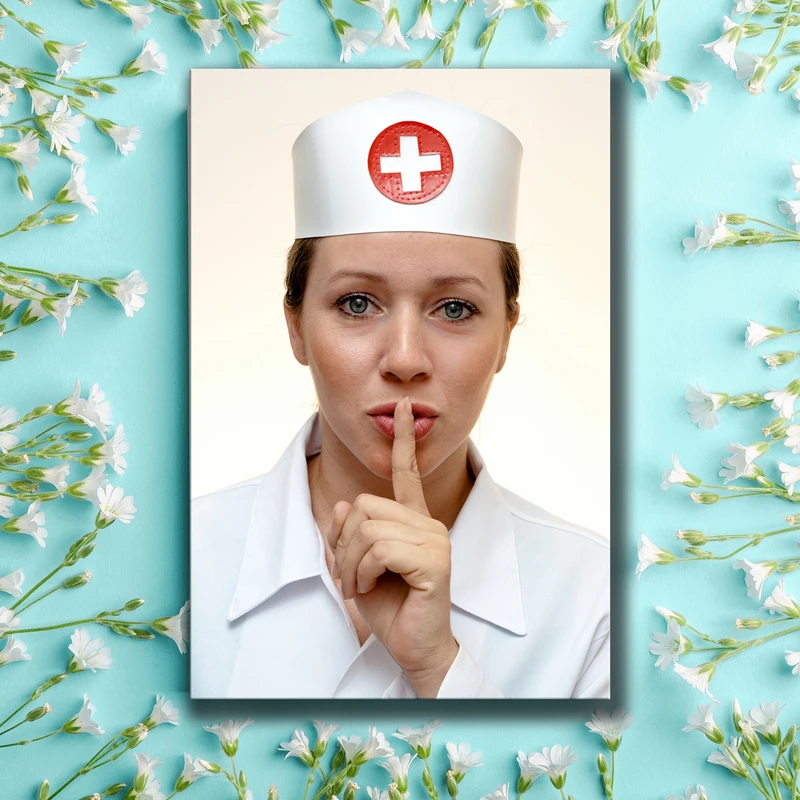 تابلو شاسی طرح  سکوت را رعایت کنید کد2