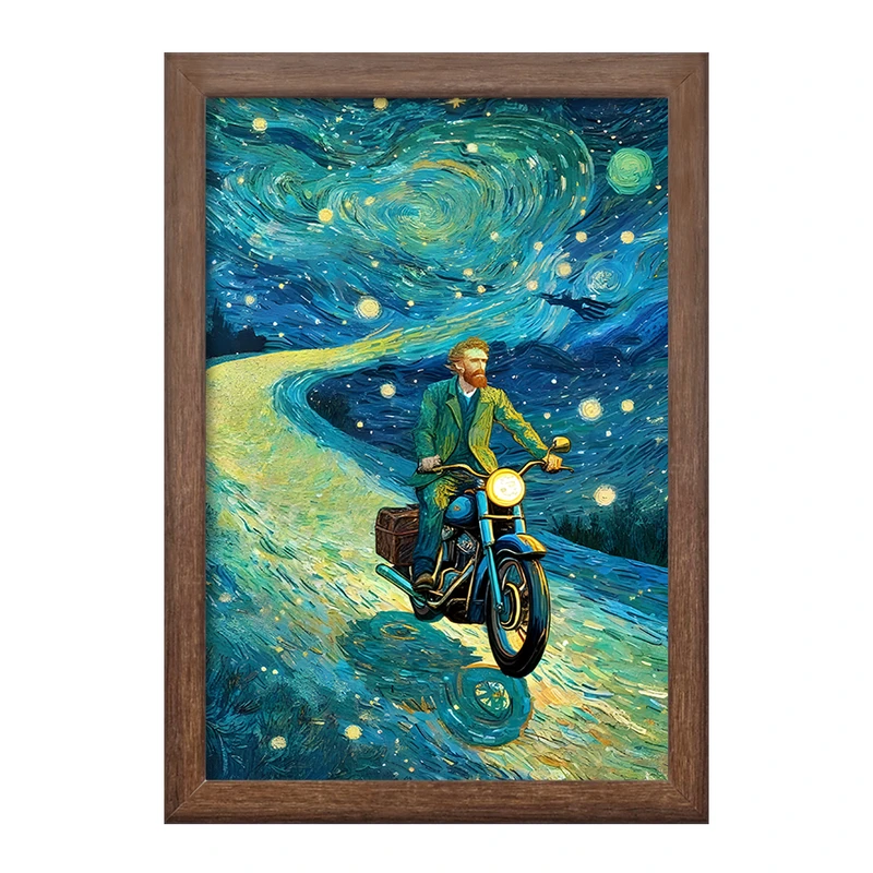 تابلو خندالو طرح ونسان ونگوگ کد F8799