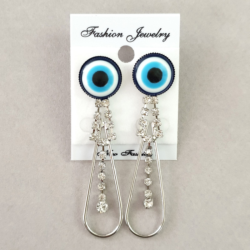 گوشواره زنانه مدل چشم نظر کد KF-ER06 گوشواره زنانه مدل چشم نظر کد KF-ER06