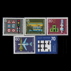 تمبر یادگاری مدل خارجی مجموعه 5 عددی 