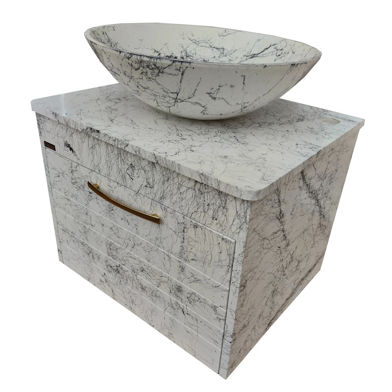 ست کابینت و روشویی سیتکا مدل R004 به همراه آینه و باکس