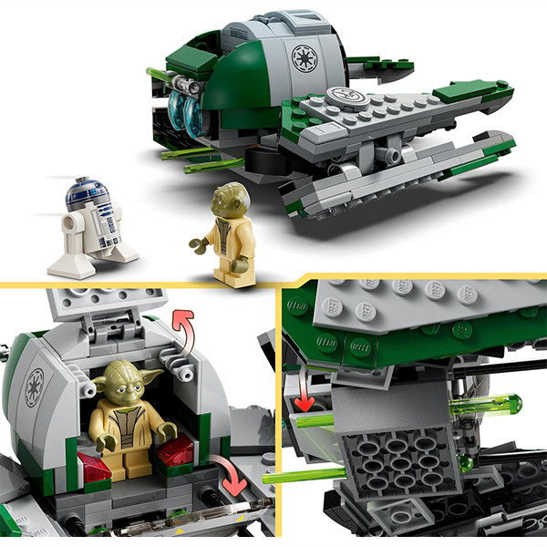 ساختنی 299 تکه مدل سفینه استار وارز یودا Yoda's Jedi Starfighter کد 11605