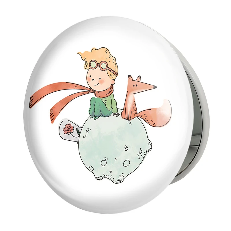 آینه جیبی خندالو طرح شازده کوچولو مدل تاشو کد 1826 