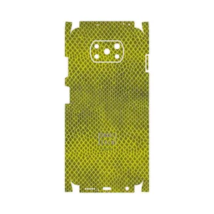 MAHOOT Yellow Snake Skin-FullSkin Cover Sticker for Xiaomi Poco X3 NFC