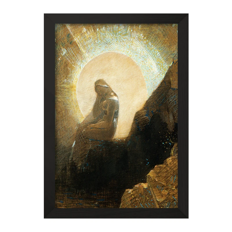 تابلو خندالو مدل نقاشی مالیخولیا اثر اودیلون ردون کد F12460