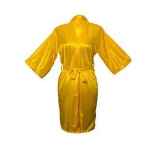 روبدوشامبر زنانه شیک فام مدل 1544 رنگ خردلی