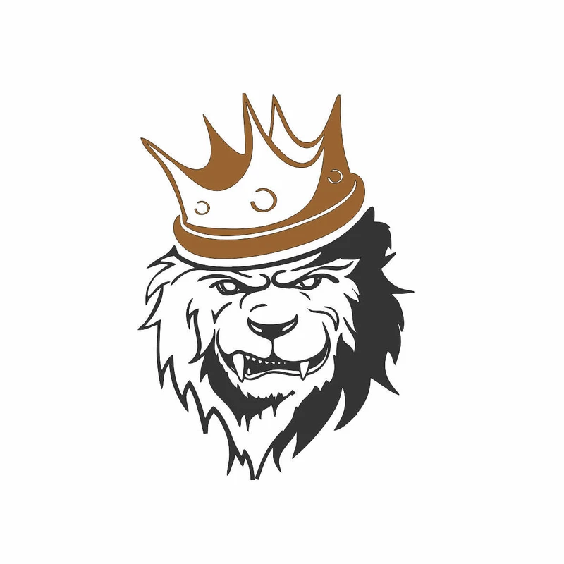 برچسب بدنه خودرو رادیانس طرح Lion Gold کد B19