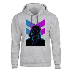 هودی مردانه مدل انیمه کد 158رنگ طوسی