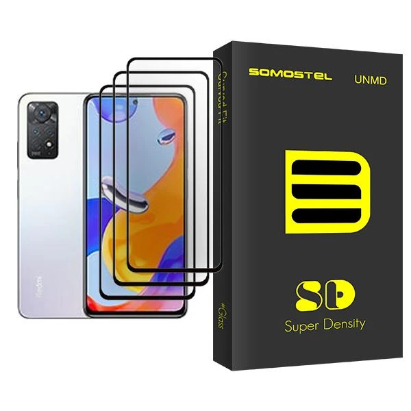 محافظ صفحه نمایش سوماستل مدل SD Glass MIX003 مناسب برای گوشی موبایل شیائومی Redmi Note 11 Pro بسته سه عددی