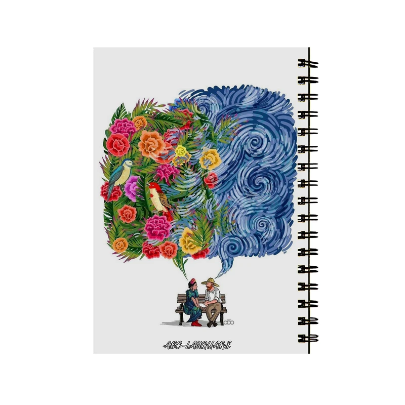 دفتر زبان 50 برگ طرح ونگوک و فریدا کد 2378