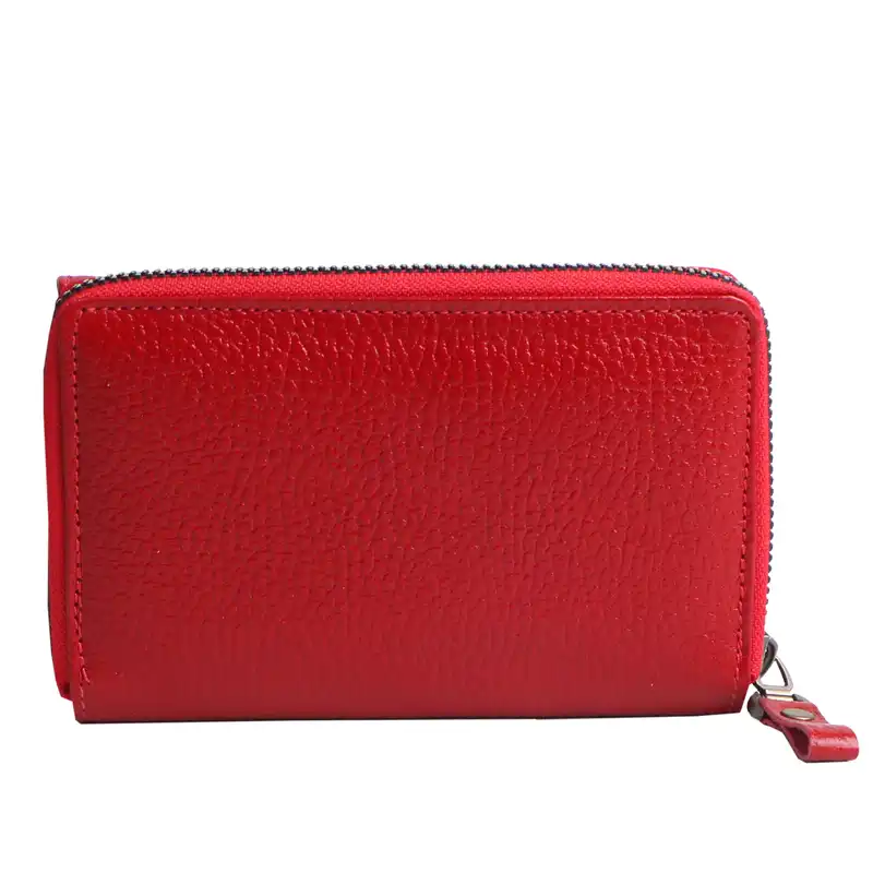 کیف پول مدل چرم طبیعی طرح رز