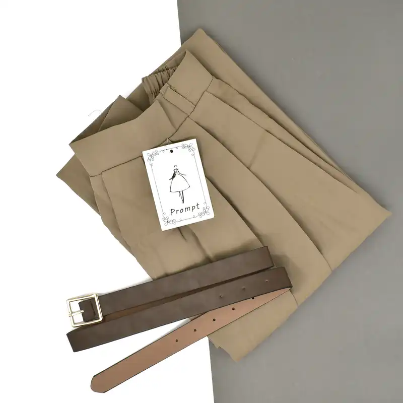 دامن پلیسه‌دار زنانه مدل آیسن کد M5182 رنگ بژ