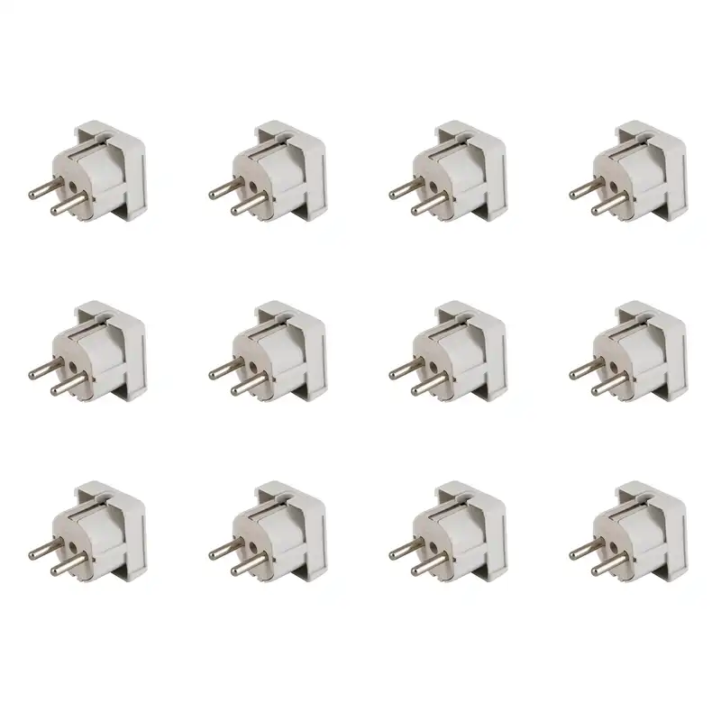 دوشاخه برق روشن الکتریک مدل مربع بسته 12 عددی