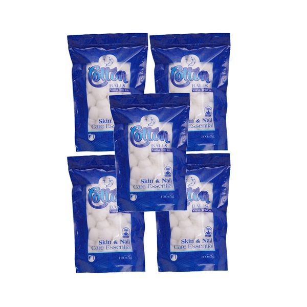 پنبه آرایشی وریا طب مدل CB100B مجموعه 5 عددی