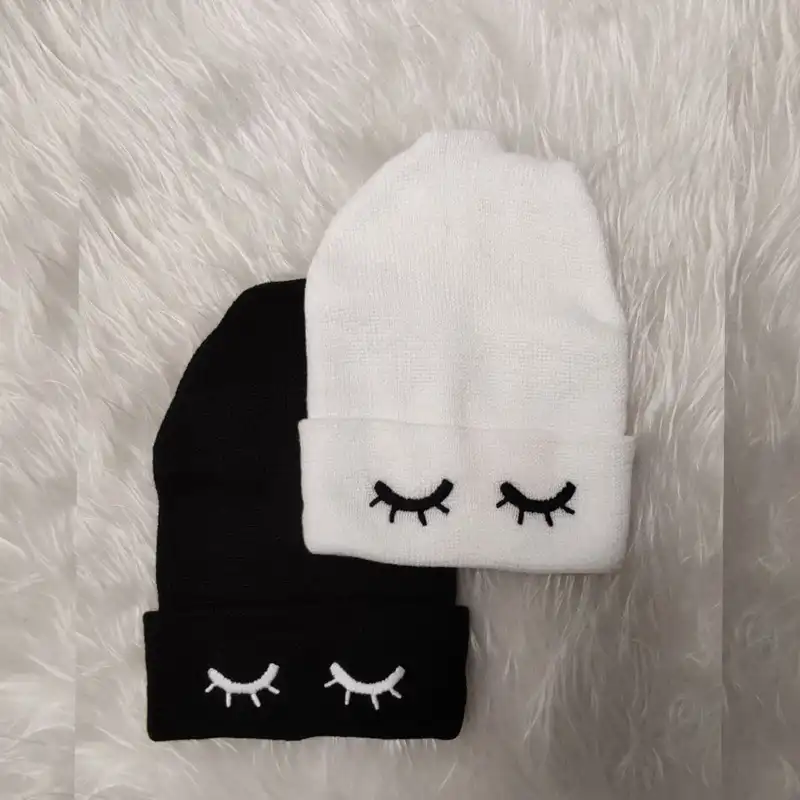 کلاه بافتنی مدل  پلکی بسته دو عددی