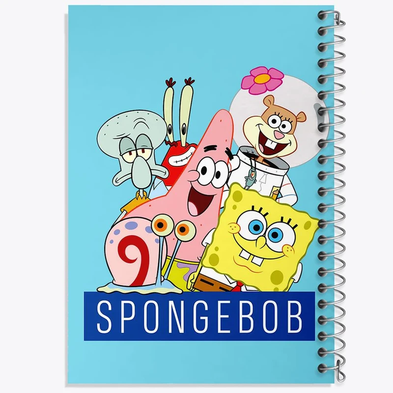 دفتر نقاشی 50 برگ خندالو مدل باب اسفنجی کد 24700