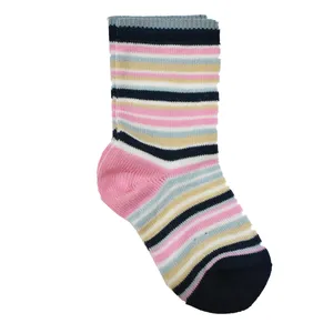 جوراب ساق کوتاه دخترانه مدل راه راه 05