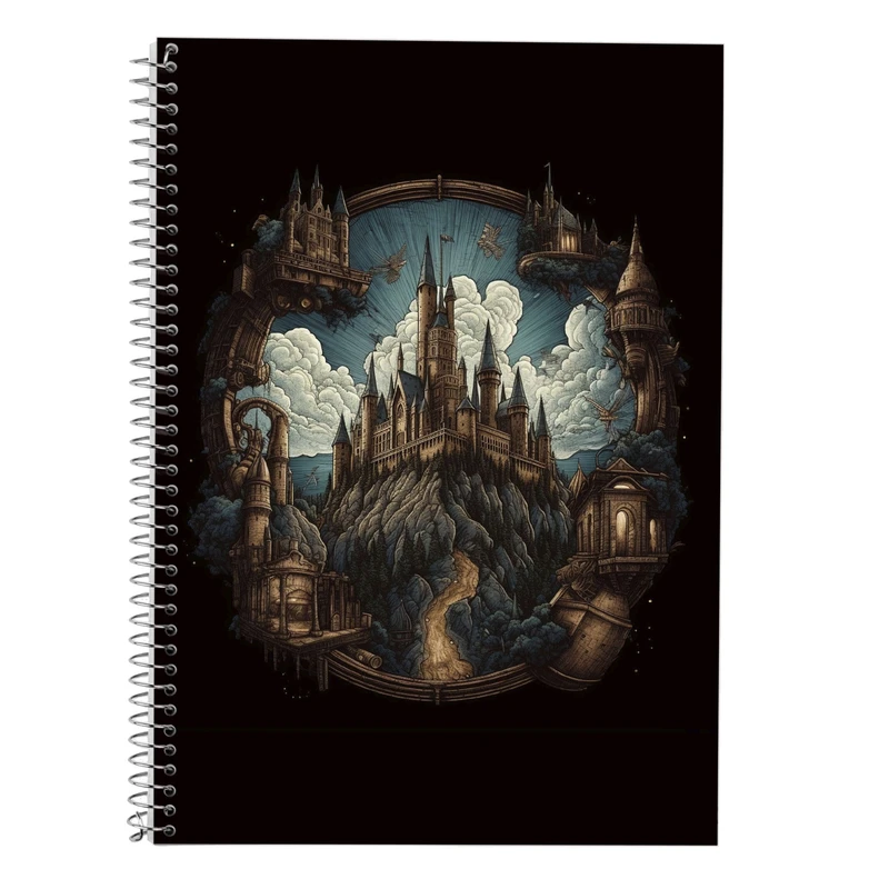 دفتر زبان 50 برگ مدوپد مدل سه خط طرح هری پاتر harrypotter کد DF10205