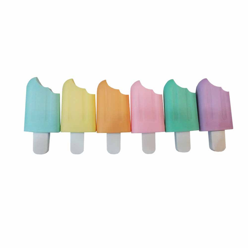 ماژیک علامت گذار مدل ice cream  کد 143661 بسته 6 عددی