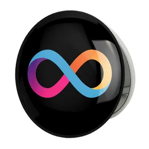 آینه جیبی خندالو طرح ارز دیجیتال دفینیتی مدل تاشو کد 4049 