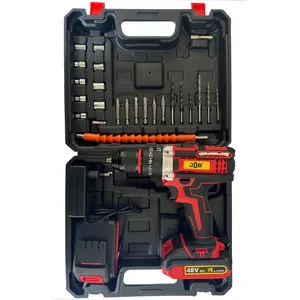 دریل پیچ گوشتی شارژی جاب مدل  JB-99850 RD مجموعه 45 عددی