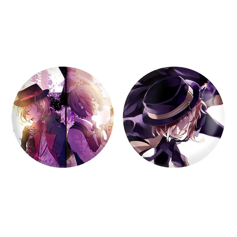 مگنت خندالو طرح ناکاهارا چویا و دازای انیمه سگ های ولگرد بانگو کد 1178711782 مجموعه 2 عددی