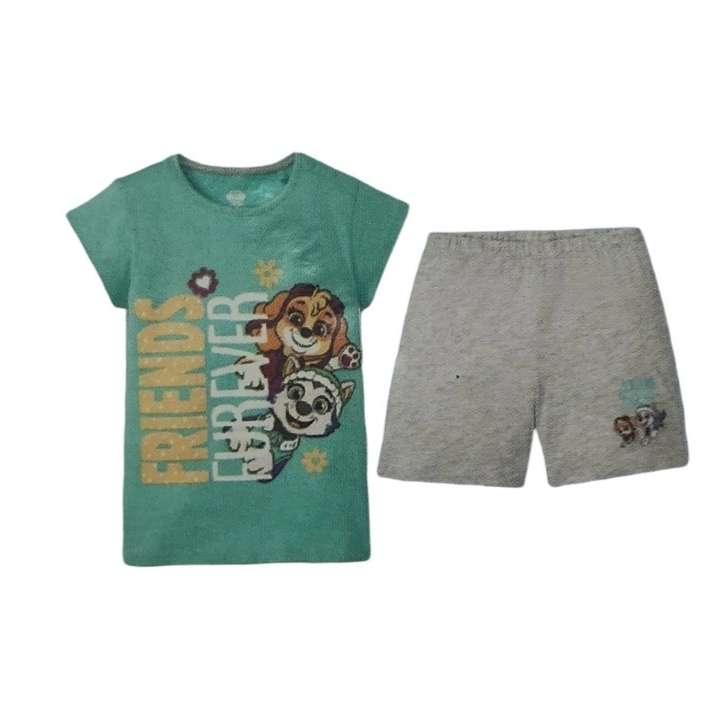 ست تی شرت و شلوارک نوزادی پاو پاترول مدل P2022