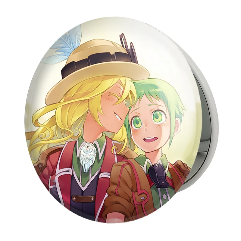 آینه جیبی خندالو طرح تورکا و لیزا انیمه ساخته شده پرتگاه Made in Abyss مدل تاشو کد 22082 