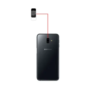 محافظ لنز دوربین مدل PG مناسب برای گوشی موبایل سامسونگ Galaxy J6 PLUS