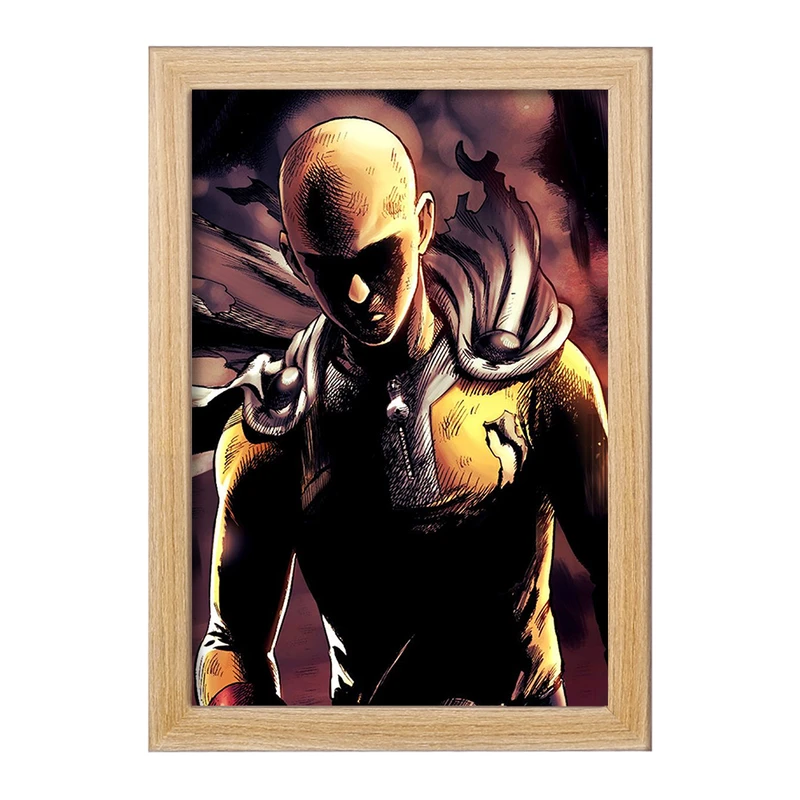 تابلو خندالو مدل سایتاما انیمه مرد تک مشتی One Punch Man  کد 11378