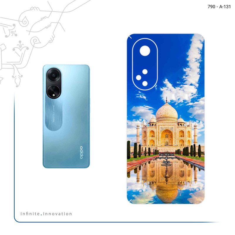 برچسب پوششی ماهوت مدل The Taj Mahal مناسب برای گوشی موبایل اپو A98