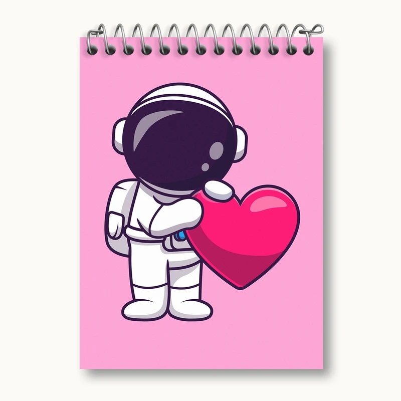 دفتر یادداشت 50 برگ خندالو مدل فضانورد کد 25120