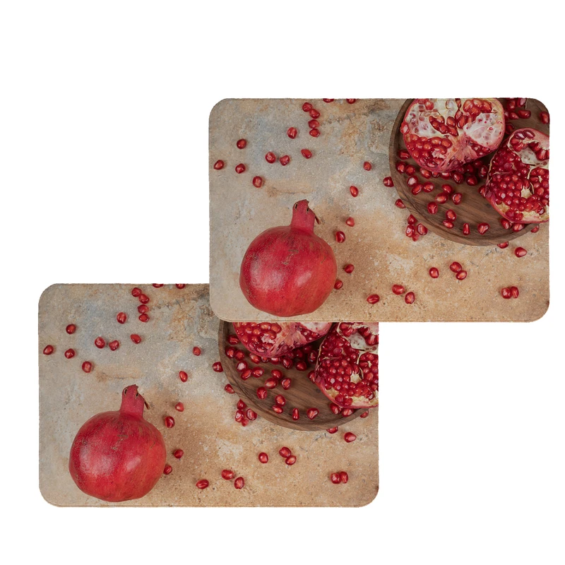 زیربشقابی طرح انار کد 8417 مجموعه 2 عددی 
