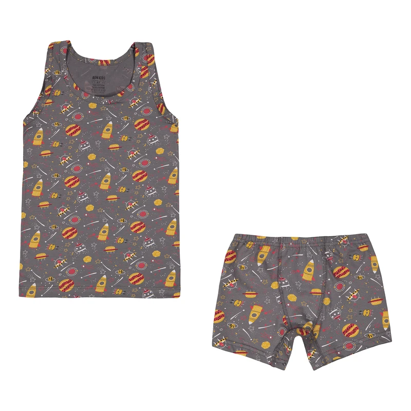 ست تاپ و شلوارک پسرانه مدل 8700-6