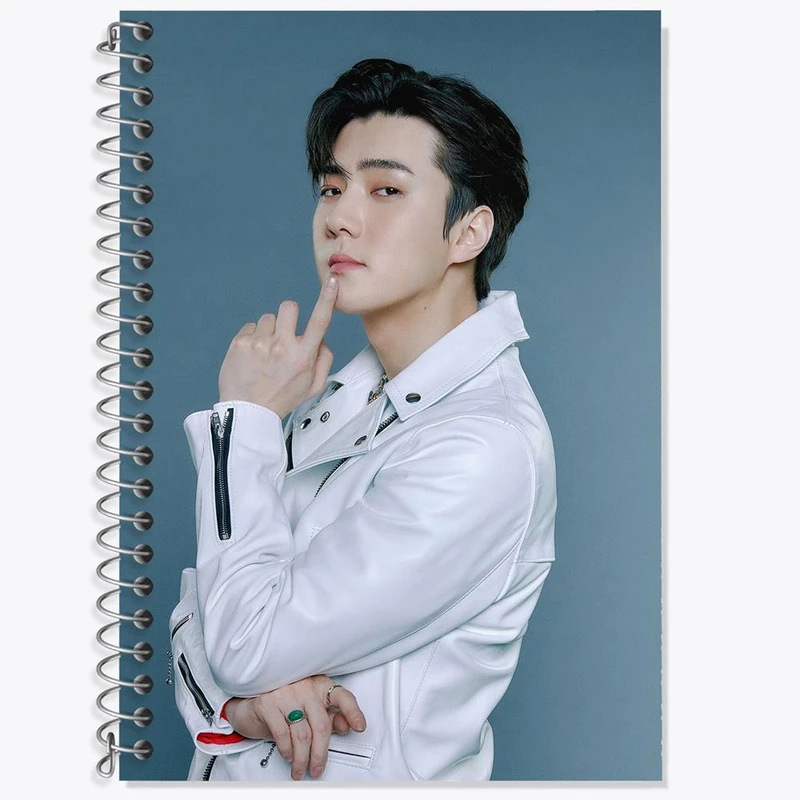 دفتر زبان 50 برگ خندالو مدل سه خط طرح سهون گروه اکسو EXO کد 16786