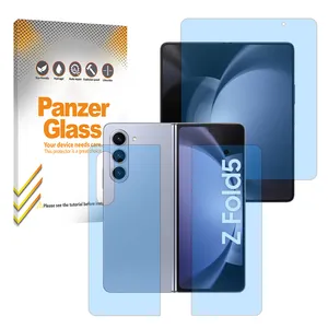 Panzer Glass Eye Care model anti-blue ray screen protector suitable for Samsung Galaxy Z Fold 5 mobile phone along with back protector