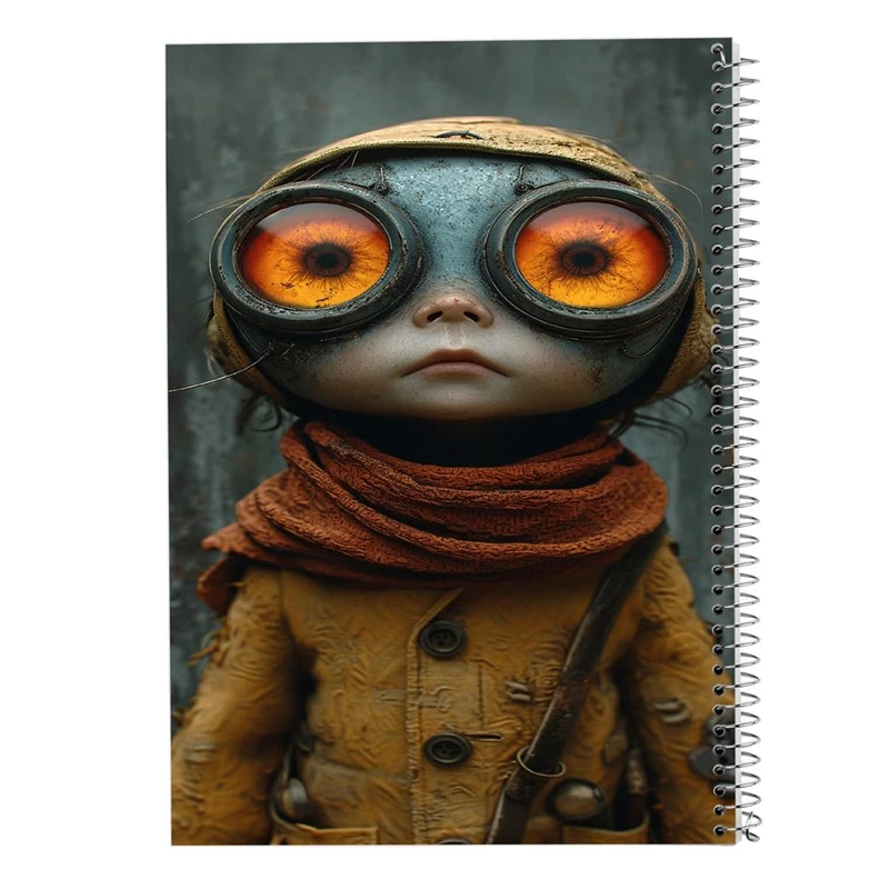 دفتر ژورنال نویسی 50 برگ مدوپد مدل نقطه ای طرح موجودات فانتزی کد DF16438